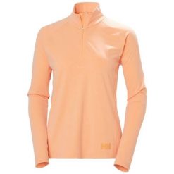 Bluza damska z zamkiem 1/2 Helly Hansen Tyri. Brązowe bluzy damskie Helly Hansen, bez wzorów, bez ramiączek, bez kaptura. Za 395.00 zł.