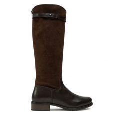 Kozaki Josef Seibel. Zielone kozaki damskie Josef Seibel, bez wzorów, bez obcasa, na płaskiej podeszwie, bez zapięcia. Za 649.99 zł.