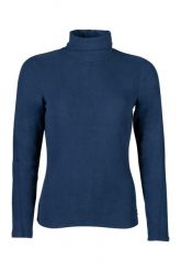 Damski sweter z golfem HKM Eva. Niebieskie swetry nierozpinane damskie HKM, l, bez wzorów, z elastanu, bez kołnierzyka, bez ramiączek. Za 226.00 zł.