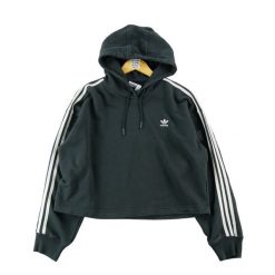 Second life - Bluza z kapturem damska Adidas Originals - Stan bardzo dobry. Czarne bluzy damskie Adidas, l, bez wzorów, z materiału, sportowe, bez ramiączek, z kapturem. Za 127.76 zł.