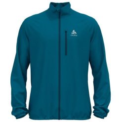 Kurtka tech. męska Odlo Jacket ZEROWEIGHT. Niebieskie kurtki męskie ODLO, m, bez wzorów, sportowe, bez kaptura. W wyprzedaży za 390.55 zł.