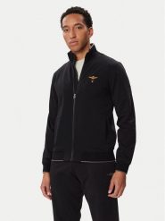 Aeronautica Militare Bluza 262FE1956UF00459 Czarny Regular Fit. Czarne bluzy męskie Aeronautica Militare, m, bez wzorów, bez ramiączek, bez kaptura. Za 654.99 zł.