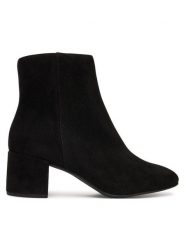 HÖGL Botki Daydream 0-134102-0100 Czarny. Czarne botki damskie HÖGL, bez wzorów, ze skóry, bez obcasa, na słupku, bez zapięcia. Za 599.99 zł.