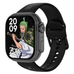 Abyx Fit Touch 5 One Piece – Smartwatch z limitowanej edycji Zoro. Szare krokomierze ABYX. Za 349.90 zł.