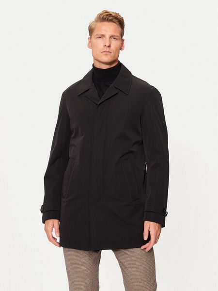 Bugatti Płaszcz przejściowy 634028-69081 Czarny Regular Fit. Czarne płaszcze męskie Bugatti, m, bez wzorów, z syntetyku, bez kołnierzyka, bez kaptura. Za 759.99 zł.