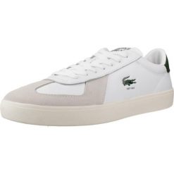 Tenisówki Lacoste Model Baseshot Pro Kolor Biały. Białe trampki męskie Lacoste, bez wzorów, z materiału, klasyczne, bez zapięcia. Za 484.95 zł.