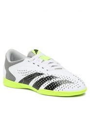 Adidas Buty do piłki nożnej Predator Accuracy.4 Indoor Sala Boots IE9440 Biały. Białe obuwie sportowe damskie Adidas, bez wzorów, z materiału, bez zapięcia. Za 229.99 zł.