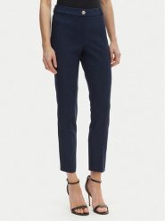 Rinascimento Spodnie materiałowe CFC0128650003 Granatowy Regular Fit. Niebieskie spodnie materiałowe damskie Rinascimento, bez wzorów, z materiału. Za 399.99 zł.