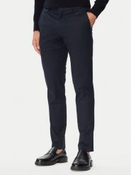 BOSS Chinosy C-Genius-DTL-WG-264F 50571185 Granatowy Slim Fit. Niebieskie eleganckie spodnie męskie Boss, bez wzorów, z bawełny. Za 679.99 zł.