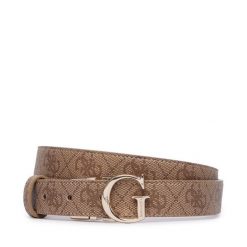 Pasek Guess. Brązowe paski damskie Guess, z aplikacjami. Za 174.99 zł.