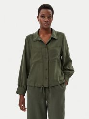 Tom Tailor Koszula 1045274 Zielony Regular Fit. Zielone koszule damskie Tom Tailor, bez wzorów, z wiskozy, bez kołnierzyka, bez ramiączek. Za 199.99 zł.
