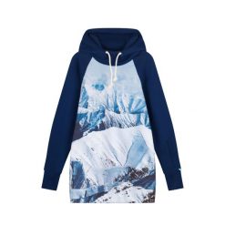 Bluza outdoorowa z kapturem damska DEEP TRIP Snowland softshell. Niebieskie bluzy damskie DEEP TRIP, na zimę, xs, bez wzorów, z softshellu, sportowe, bez ramiączek, z kapturem. Za 499.00 zł.