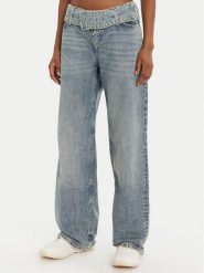 HUGO Jeansy Glory_B 50541520 Niebieski Relaxed Fit. Niebieskie jeansy damskie Hugo, bez wzorów, z bawełny. Za 479.99 zł.