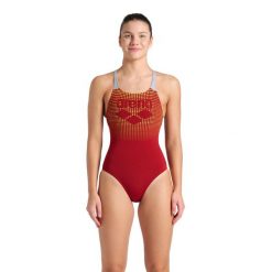 Strój Kąpielowy damski Arena Foggy Dots Swimsuit Swim Pro Back. Czerwone stroje kąpielowe damskie ARENA, xs, bez wzorów. Za 169.99 zł.