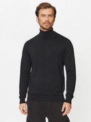 LEE HIGH NECK KNIT MĘSKA SWETER CIEPŁY ELEGANCKI BLACK 112341698 L83C011656. Czarne swetry męskie Lee, l, bez wzorów, eleganckie, bez kołnierzyka, bez ramiączek. Za 169.99 zł.