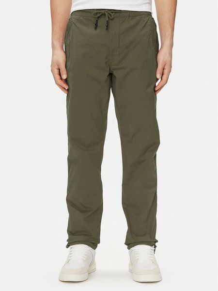 Pepe Jeans Spodnie materiałowe Parachute Pant PM211685 Khaki Regular Fit. Brązowe spodnie materiałowe męskie Pepe Jeans, bez wzorów, z bawełny. Za 239.99 zł.