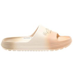 Klapki damskie Pepe Jeans Beach Slidecol. Czerwone klapki damskie Pepe Jeans, na lato, bez wzorów, z jeansu, bez obcasa, bez zapięcia. W wyprzedaży za 106.15 zł.