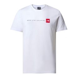 Koszulka sportowa męska The North Face Never Stop Exploring. Białe koszulki sportowe męskie The North Face, m, bez wzorów, bez ramiączek, trekkingowe. Za 228.00 zł.