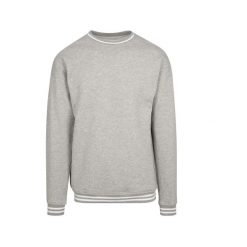 Bluza z kontrastowymi wstawkami Build Your Brand College. Białe bluzy damskie BUILD YOUR BRAND, s, bez wzorów, bez ramiączek, bez kaptura. Za 168.50 zł.