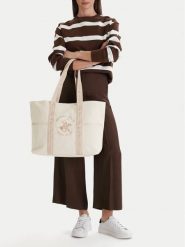 Beverly Hills Polo Club Torebka CWBEO-BHPC-L-018-09 Beżowy. Brązowe shopperki damskie Beverly Hills Polo Club, bez wzorów, z materiału, bez dodatków. Za 129.99 zł.