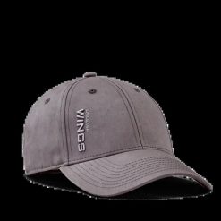 Czapka z daszkiem WINGS UNLEASH GREY. Szare czapki damskie Wings, bez wzorów, z bawełny, eleganckie. Za 49.90 zł.