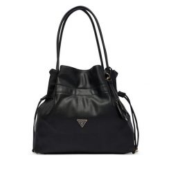 Torebka Guess. Czarne torebki do ręki damskie Guess, z aplikacjami, bez dodatków. Za 584.99 zł.