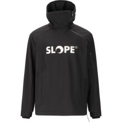 Kurtka narciarska Slope Fletcher Softshell W-PRO 8000. Czarne kurtki sportowe męskie SLOPE, bez wzorów, z softshellu, bez kaptura, narciarskie. Za 422.00 zł.