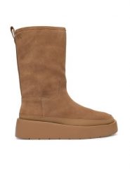 Calvin Klein Śniegowce Flatform Mid Boot Suede Wl HW0HW03181 Beżowy. Brązowe śniegowce damskie Calvin Klein, ze skóry, bez zapięcia. Za 749.99 zł.
