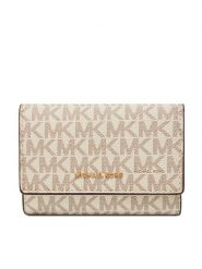 MICHAEL Michael Kors Portfel Bryant 32S5GYTP1B Beżowy. Brązowe portfele damskie MICHAEL Michael Kors, ze skóry. Za 479.99 zł.