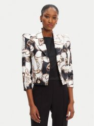 Babylon Marynarka S00704 Biały Regular Fit. Białe marynarki i żakiety damskie Babylon, bez wzorów, z syntetyku, bez kołnierzyka, bez ramiączek. Za 1,179.00 zł.