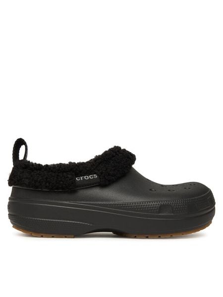 Crocs Klapki Classic Lined Shorty 211380 Czarny. Czarne klapki damskie Crocs, bez wzorów, z tworzywa sztucznego, bez obcasa, bez zapięcia. Za 209.00 zł.