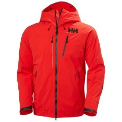Kurtka narciarska Helly Hansen Odin Infinity 2.0. Czerwone kurtki sportowe męskie Helly Hansen, m, bez wzorów, bez kaptura, narciarskie. Za 2,557.00 zł.