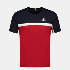 Koszulka Le Coq Sportif Tri SP N°2. Czerwone koszulki sportowe męskie le coq sportif, m, bez wzorów, bez ramiączek. Za 194.50 zł.
