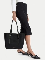 Nine West Torebka EO-STEEL ROSE-LDA9417 Czarny. Czarne shopperki damskie Nine West, bez wzorów, z materiału, bez dodatków. Za 329.99 zł.