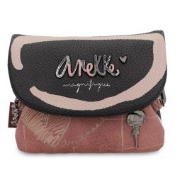 Brązowy Mały Damski Portfel Z Klapką Anekke. Brązowe portfele damskie Anekke, z materiału. Za 129.00 zł.