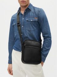 GINO ROSSI Saszetka CEO-GIN-M-002-07 Czarny. Czarne saszetki i nerki męskie Gino Rossi, bez wzorów, ze skóry. Za 159.99 zł.