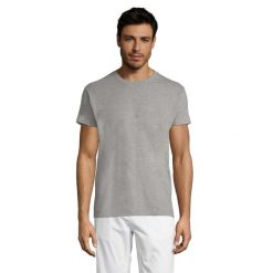 Koszulka Regent Melange Slim Unisex Dla Dorosłych. Szare bluzki damskie SOL'S, xl, bez wzorów, sportowe, bez kołnierzyka, bez ramiączek. Za 40.99 zł.