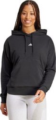 Bluza damska adidas Essentials Small Logo French Terry czarna JD7989 XL. Czarne bluzy damskie Adidas, xl, bez wzorów, bez ramiączek, bez kaptura. Za 346.44 zł.