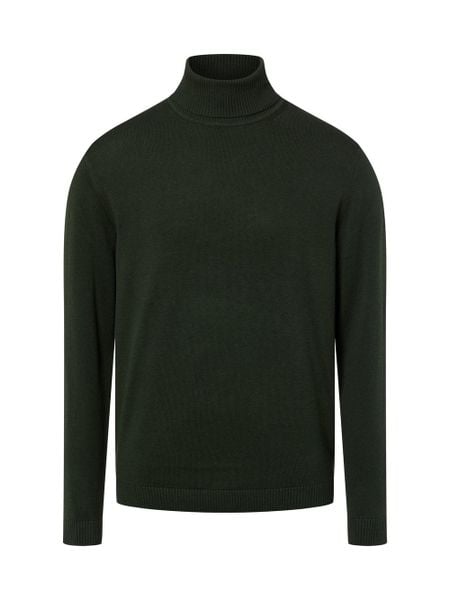 Finshley & Harding Męski sweter z dzianiny z zawartością kaszmiru Mężczyźni Bawełna zielony jednolity, M. Zielone swetry męskie Finshley & Harding, m, bez wzorów, z bawełny, bez kołnierzyka, bez ramiączek. Za 279.95 zł.