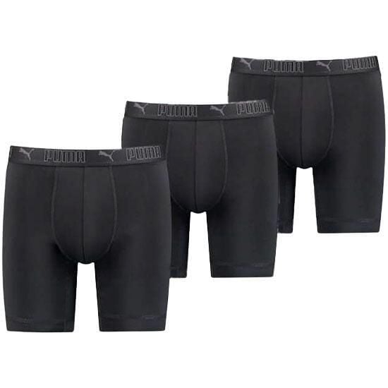 Bokserki majtki męskie Puma Long 3-Pack. Bokserki męskie Puma, bez wzorów, z materiału. Za 79.00 zł.