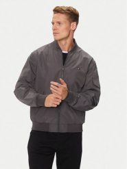 Tommy Hilfiger Kurtka bomber MW0MW35658 Szary Regular Fit. Szare kurtki męskie Tommy Hilfiger, m, bez wzorów, z syntetyku, bez kaptura. Za 659.99 zł.