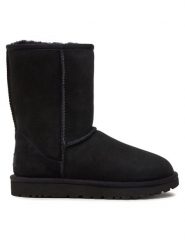 Ugg Śniegowce W Classic Short II 1016223 Czarny. Czarne śniegowce damskie UGG, ze skóry, bez zapięcia. Za 589.99 zł.
