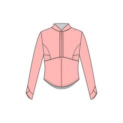 Bluza na zamek fitness kardio 500 damska. Brązowe bluzy damskie DOMYOS, bez wzorów, z elastanu, bez ramiączek, bez kaptura. W wyprzedaży za 59.99 zł.
