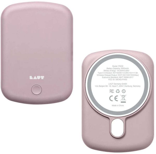 Powerbank Laut POWER CHARGE HANDY 5000 mAh Różowy (L_PCH_P). Czerwone powerbanki LAUT. Za 237.27 zł.