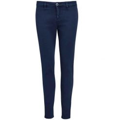 Chinosy Damskie Jules 7/8. Niebieskie spodnie dresowe damskie SOL'S, bez wzorów, z dresówki, casualowe. Za 218.99 zł.