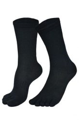56% Wełna Merino Skarpety z palcami - Przeciw odciskom - Bruges. Czarne skarpetki damskie NORFOLK, bez wzorów, z materiału. Za 105.99 zł.