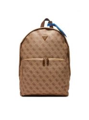 Guess Plecak HMMILO P5219 Beżowy. Brązowe plecaki męskie Guess, z aplikacjami, ze skóry. Za 379.99 zł.