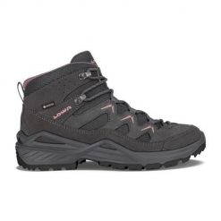 Buty trekkingowe damskie Lowa Sirkos Evo Gtx Mid. Szare obuwie trekkingowe damskie Lowa, z materiału, bez zapięcia. Za 852.00 zł.