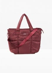 Torba shopper Sketchers. Brązowe shopperki damskie bonprix, bez wzorów, pikowane, bez dodatków. Za 169.99 zł.