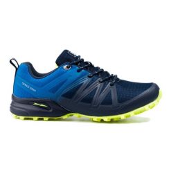 Buty trekkingowe DK niebieskie. Niebieskie trekkingi męskie bez zapięcia. Za 289.38 zł.